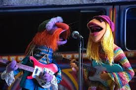 An image of the gang rocking out